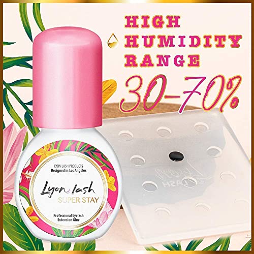 Lyon Lash Super Stay Glue 5ML ו- Primer 50Ml BUNDLE | ציוד סיומת ריסים - דבק וניקוי/חלבון ומסיר שמן